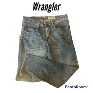 Wrangler Mens Slim Straight Leg Jeans Size 33 X 30